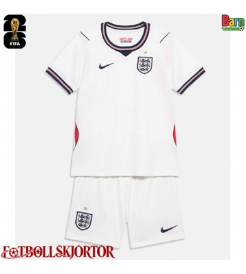 England Hemmakläder Barn VM 2026 Kortärmad (+ Korta byxor)